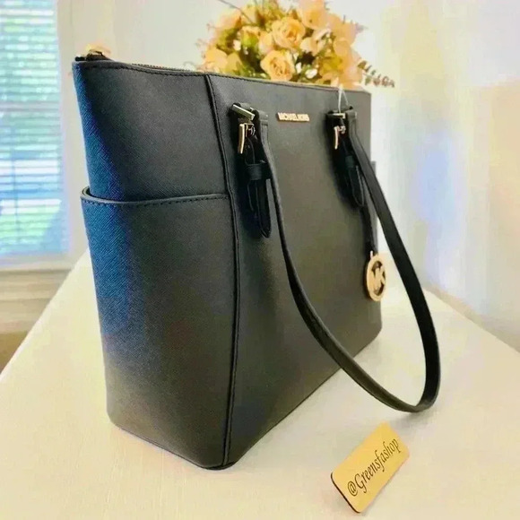 Michael Kors Charlotte Top Zip Tote shoulder bag black - Picture 10 of 10